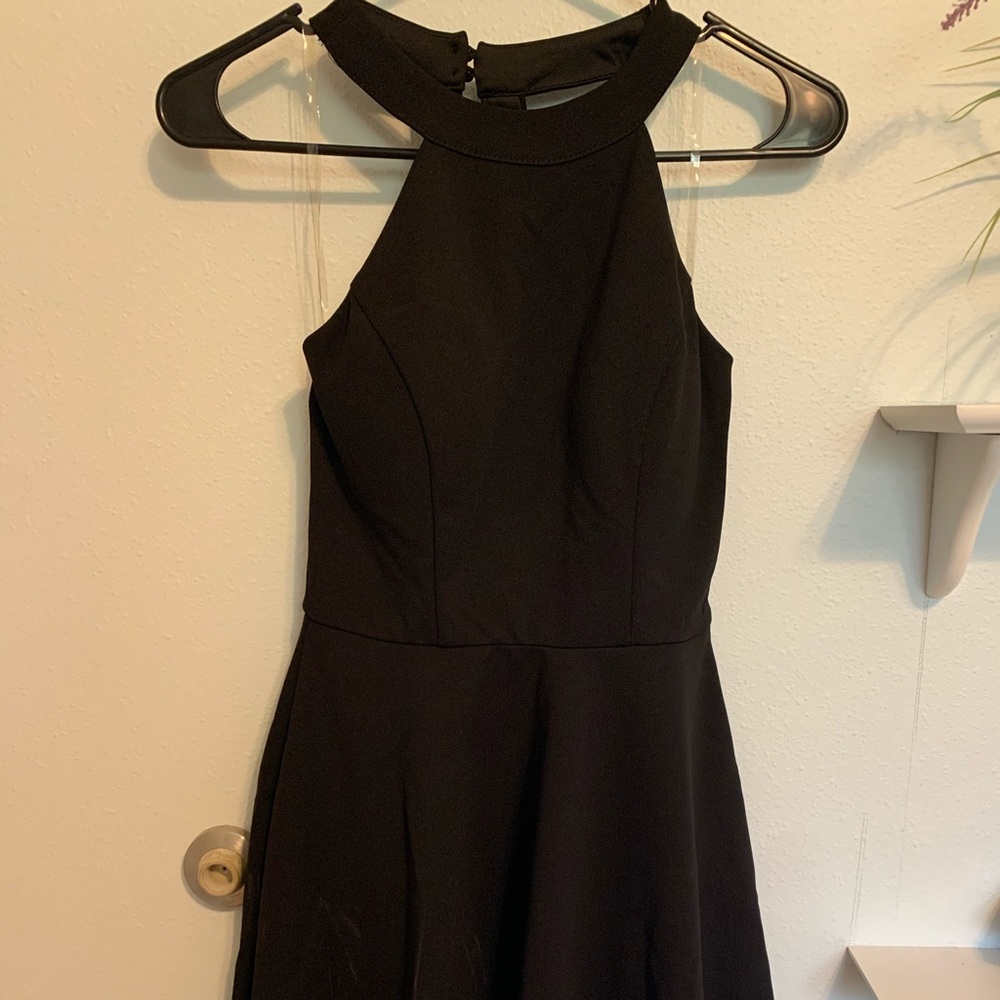 Black mini dress